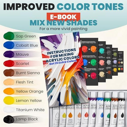 4 Painting Kits for Couples' Date Night, Sip and Paint Kit for Adults - Image 5
