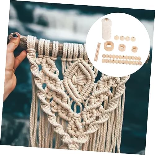 GOOHOCHY DIY Macrame Kit for Adults Complete Tapestry Material Set for Beginners with Beads and Rings for Wall Art and Plant Hangers - Image 4