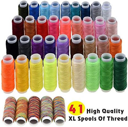 INSCRAFT Sewing Kit, 200 Premium Sewing Supplies, 41 XL Thread Spools, Suitable for Traveller, Adults, Beginner, Emergency, DIY and Home by INSCRAFT - Image 3