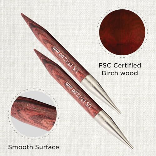 KnitPro Dreamz Interchangeable Circular Needles 4" (10cm) | US Size 17 (12mm) - Image 2