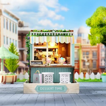 CUTEROOM DIY Doll Room Miniature Furniture Wooden House Kit-Dessert Time - Image 4