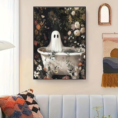Halloween Ghosts Paint by Numbers Kit for Adults Canvas, Frameworkless - Image 4