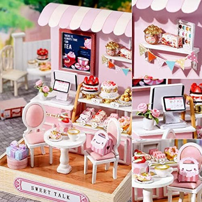 DIY Miniature Dollhouse Kit with Furniture Plus Dust Proof for Teens Adults - Image 4