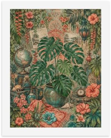 Bozfoxa Paint by Numbers Kit for Adults Beginner Tropical Globe by Unknown