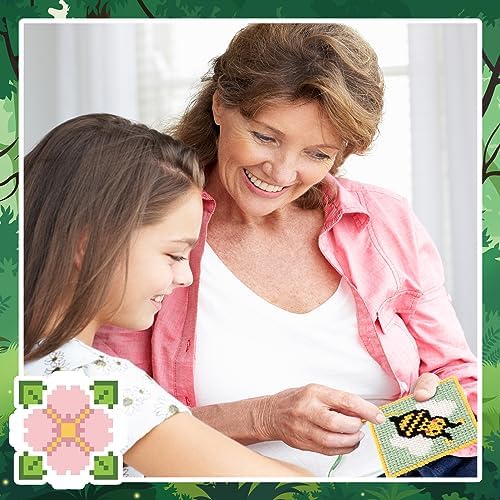 Pllieay 10-in-1 Cross Stitch Beginner Kit for Kids, Embroidery Kit - Image 6