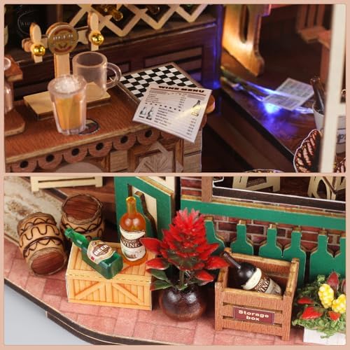 DIY Miniature House Kit, Mini House Building kit for Adults,Beer Bar - Image 5