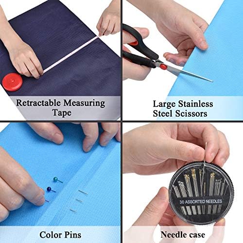 Sewing Kit, 184 Large Premium Sewing Supplies, 38 XL Thread Spools, Suitable for Traveller, Adults, Kids, Beginner, Emergency, DIY and Home Button Repair Kit - Image 5