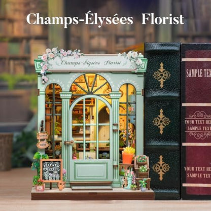 Fsolis Book Nook Kit DIY Miniature House (Champs-Élysées Florist) - Image 3