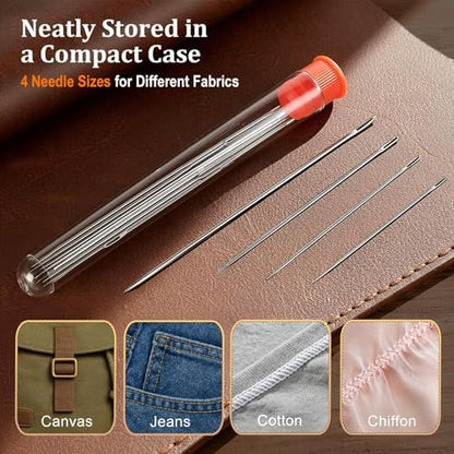 LIBLAIN Mini Sewing Kit with Big Eye Steel Needles for Adults and Beginners - Image 3
