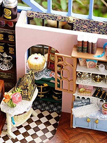 CUTEROOM 1:24 Scale DIY Miniature Dollhouse with Furniture-Rose Tea Garden - Image 3