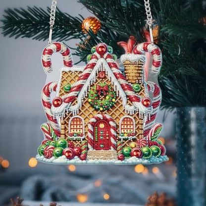 5D DIY Diamond Painting Pendant kit, Magic House Special Handmade Diamond Pendant, Suitable for Home, Window Decorations, Christmas Birthday Creative Gift Preferable by Tontut