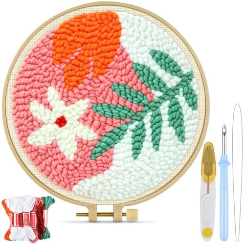 TINDTOP Punch Needle Kits, Punch Embroidery Kits for Adults by TINDTOP