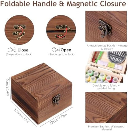 MKNZOME Sewing Box with Supplies Kit for Women, Complete Accessories - Image 4