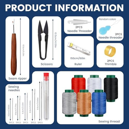 TLKKUE Sewing Kit for Adults, Steel Needles for Hand Sewing - Image 2