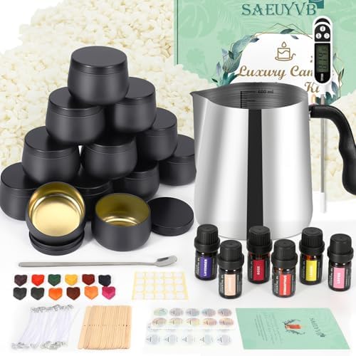 SAEUYVB Candle Making Kit,DIY Starter Soy Candle Making Kit for Adults by SAEUYVB