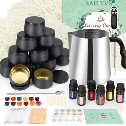 SAEUYVB Candle Making Kit,DIY Starter Soy Candle Making Kit for Adults by SAEUYVB