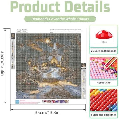 Xylogist Christmas Diamond Art Kits for Adults, Diamond Painting Kit - Image 4
