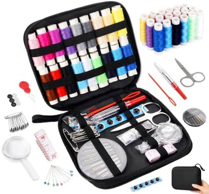 StiVerse 130 Pcs Mini Sewing Kit for Adults, Needle and Thread Kit by StiVerse