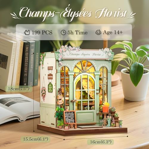 CUTEBEE Book Nook Kit for Adults, DIY Miniature Greenhouse Kit - Image 3