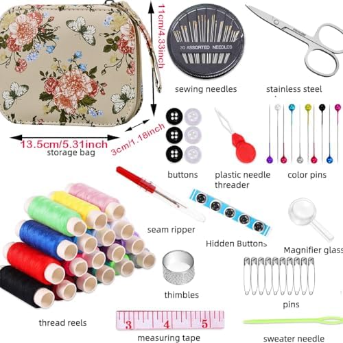 Floral Printing Travel Sewing Kit Cute Sewing Set - Image 2