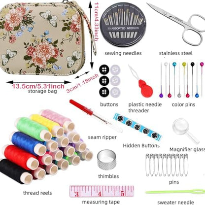 Floral Printing Travel Sewing Kit Cute Sewing Set - Image 2