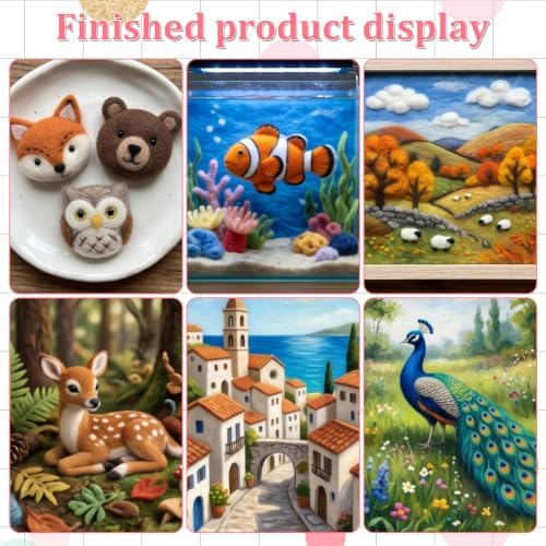 MySHUCE 72 Color Needle Felting Kit, Wool Felting with Needle Felting Tools - Image 5