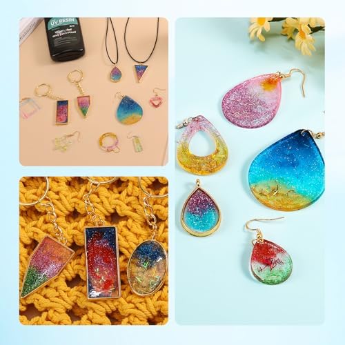 Resiners 190PCS UV Resin Kit with Light for Jewelry Making - Image 6
