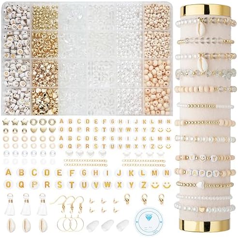 Xylise Jewelry Making Supplies Kit Natural Stone Beads for Irregular Natural Stone with for DIY Craft Bracelet Necklace Earrings for Adults (Transparent) by Unknown