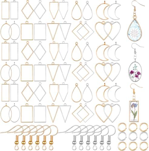 Inbagi 180 Pcs Open Bezels for Resin Jewelry by Inbagi