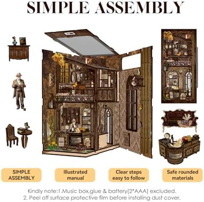 SUNNINO Book Nook Kit - DIY Miniature House Kit for Adults - Image 5