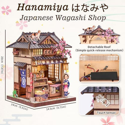TOYQI Mini House Kit, DIY Miniature Dollhouse Book Nook for Adult - Image 4