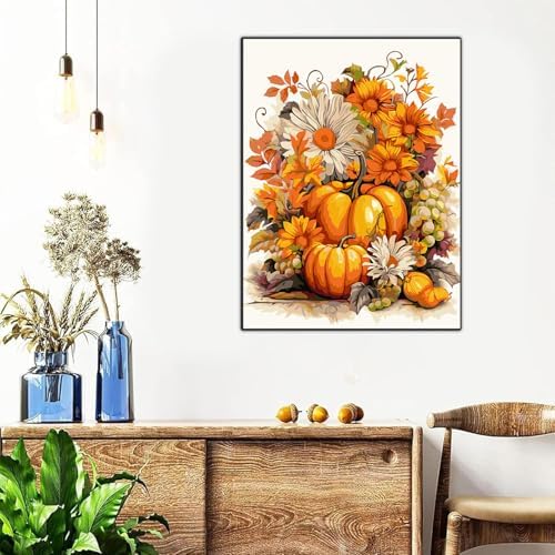 Meothan Framed Paint by Numbers Kits for Adults 12x16in with Wooden Easel - Image 4