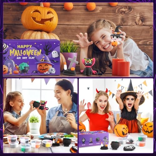 Capoda 24 Boxes Halloween Air Dry Clay Kits Modeling Clay for Kids Gifts - Image 6