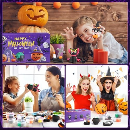 Capoda 24 Boxes Halloween Air Dry Clay Kits Modeling Clay for Kids Gifts - Image 6