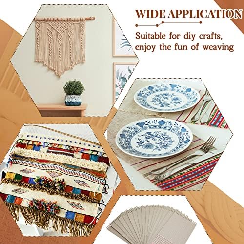 Henoyso 48 Pcs Cardboard Weaving Looms Wide Notch, 6-1/2 X 13 Inch - Image 6