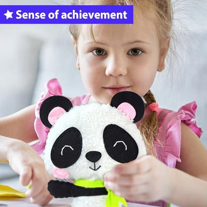 KRAFUN Panda Sewing Kit for Kids Ages 8-12 - No Scissors No Glue - Image 4