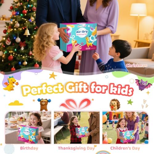 Aestd-ST Air Dry Clay 180 Colors, Modeling Clay for Kids, DIY Magic Clay - Image 6