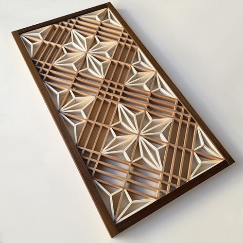Hinoki Woodworks Kumiko DIY Kit Kakuasa-no-ha Pattern - Image 4