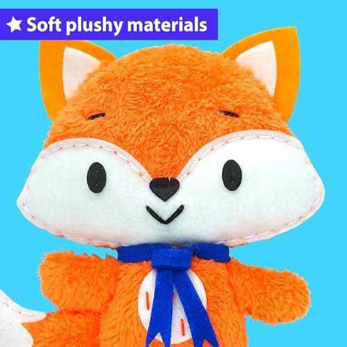 KRAFUN Fox Sewing Kit for Kids Ages 8-12 - No Scissors No Glue - Image 6