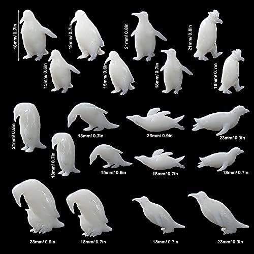 Woohome 3D Resin Moulds & Fillers - 20 Mini Penguin Casting Moulds for Art Resin Crafts & Jewelry Making - Image 5