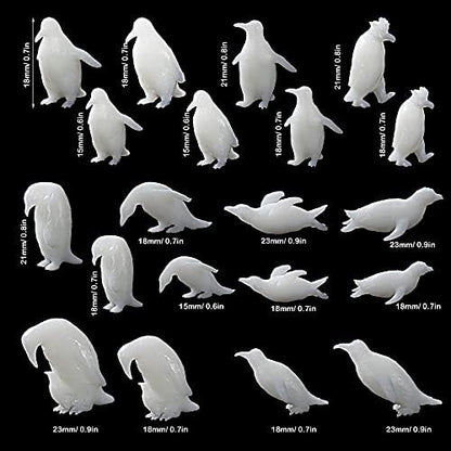 Woohome 3D Resin Moulds & Fillers - 20 Mini Penguin Casting Moulds for Art Resin Crafts & Jewelry Making - Image 5