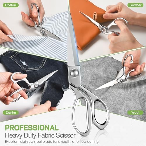 Baryfokwo Sewing Kit for Adults with Ultra Sharp Fabric Scissors, 242 Pcs Newly Upgraded Portable Travel Sewing Kit Professional Hand Needle and Thread Kit for Beginners Home Travel - Image 4