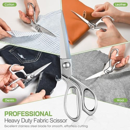 Baryfokwo Sewing Kit for Adults with Ultra Sharp Fabric Scissors, 242 Pcs Newly Upgraded Portable Travel Sewing Kit Professional Hand Needle and Thread Kit for Beginners Home Travel - Image 4