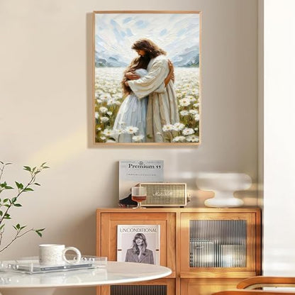Jesus Paint by Numbers Kit for Adults Framed Canvas 12X16 in, Frameworkless - Image 2