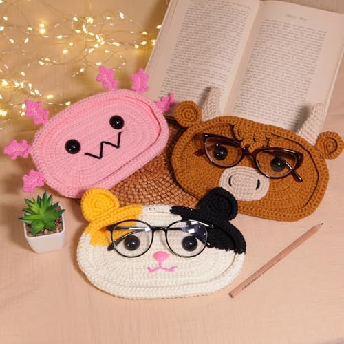 CrochetBox Snowman Eyeglass Holder Crochet Kit for Beginners, Adults - Image 7
