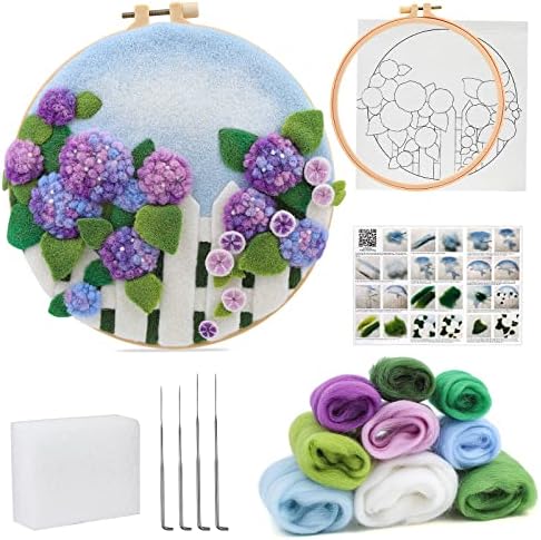 kgxulr Needle Felting Kit, Felting Kit for Beginners, Wool Painting Kit by kgxulr