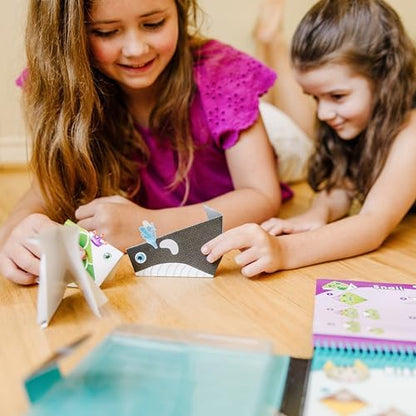 Melissa & Doug On The Go Origami Animals Craft Activity Set - 38 Stickers, 40 Origami Papers - Image 3