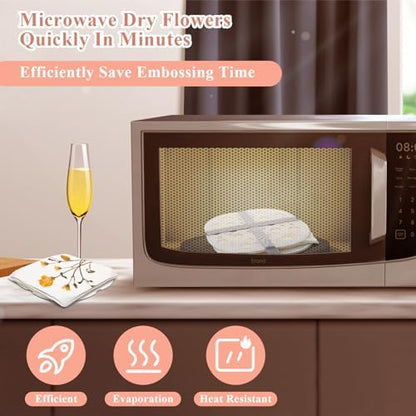 Catcan Microwave Flower Press Kit, 4 Layers Drying Pressing Kit, 8 x 8 inch - Image 5