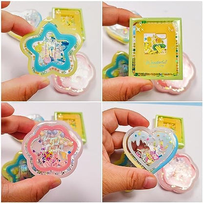 Resin Shaker Molds Set Kawaii Keychain Charms Pack of 9 Epoxy Silicone Trays Precision Tip Applicator Bottle Kit Bundle - Image 4