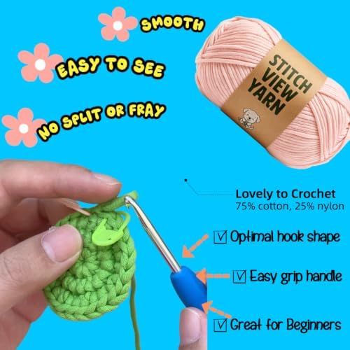 BUNUKY Crochet Kit for Complete Beginners - DIY Starter Kit to Make a Cute Puppy | Step-by-Step Video Tutorials for Easy Learning | Creative Craft Gift for Christmas, Adults, Teens (Peach Bunny) - Image 4